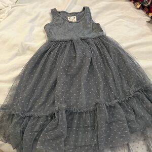 Joyfolie Gray Sleeveless Kids Dress